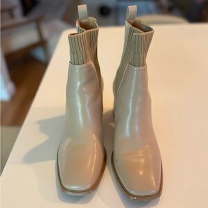 Beige Ankle Boots